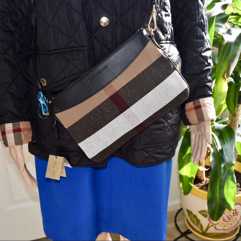Burberry Peyton Black Canvas Cross Body